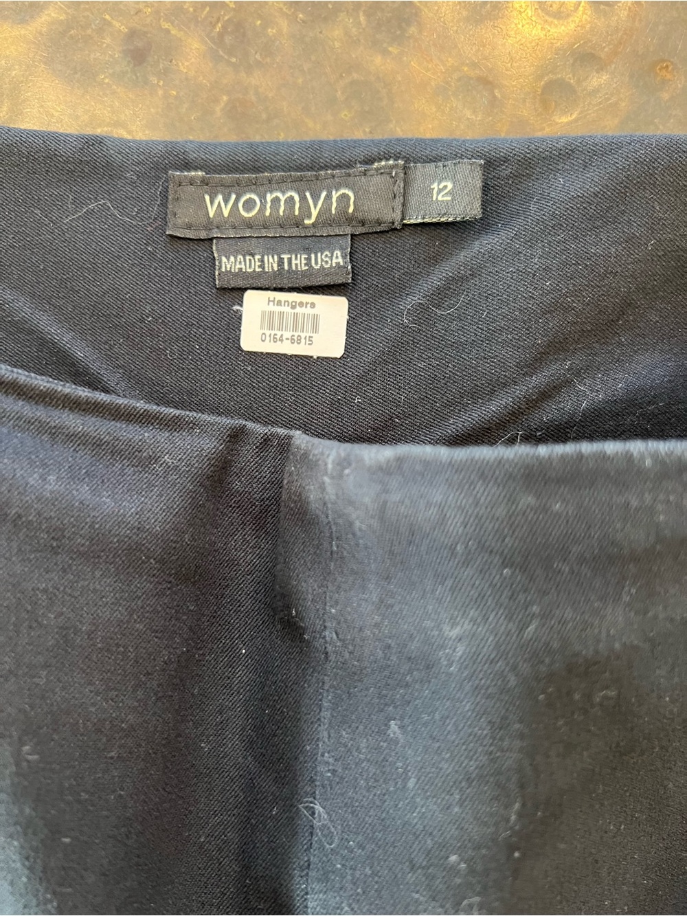 Womyn Black Cropped Straight-Leg Dress Pants - Picture 4 of 10